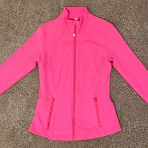Lululemon hot pink zip up- never worn!